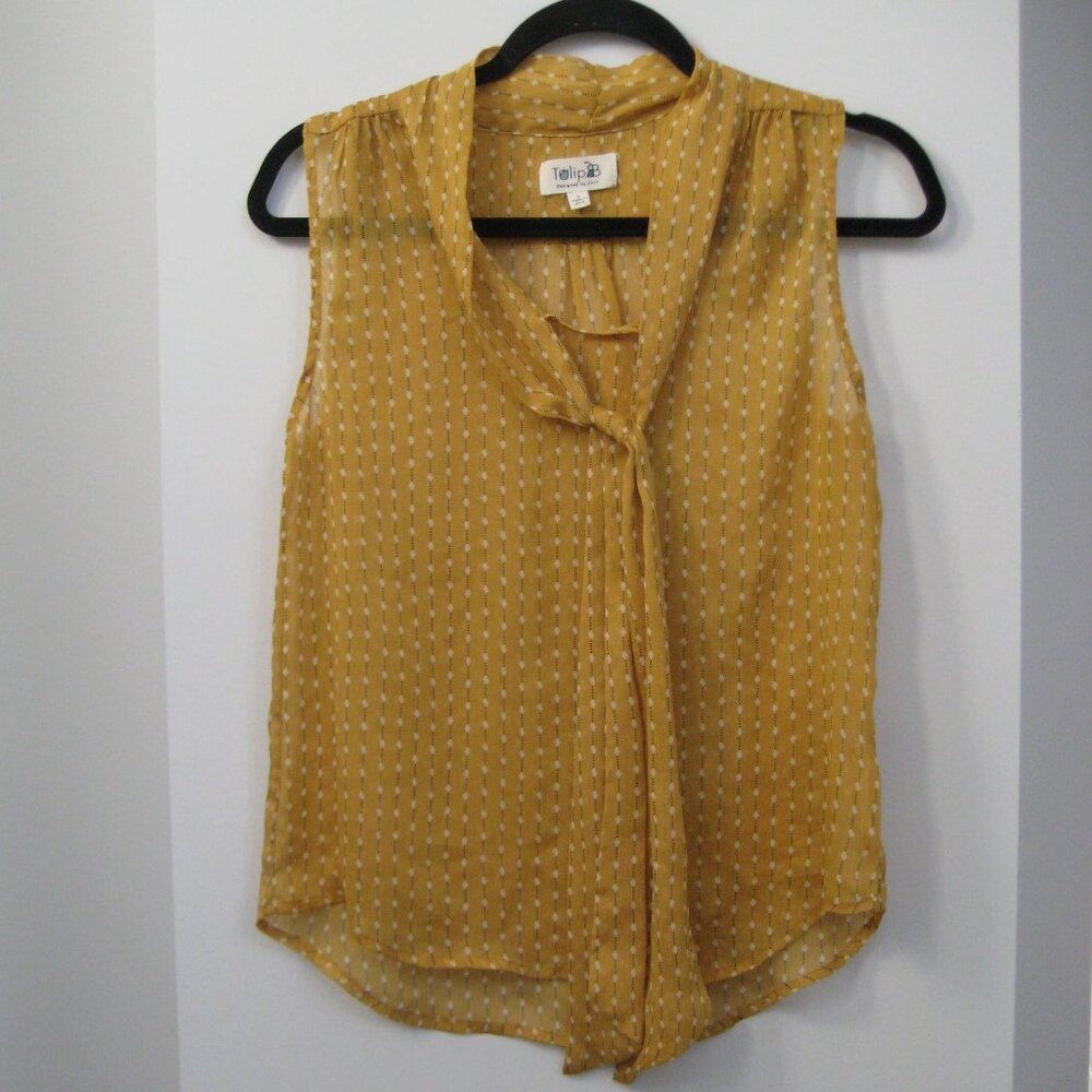 Tulip B sheer sleeveless top